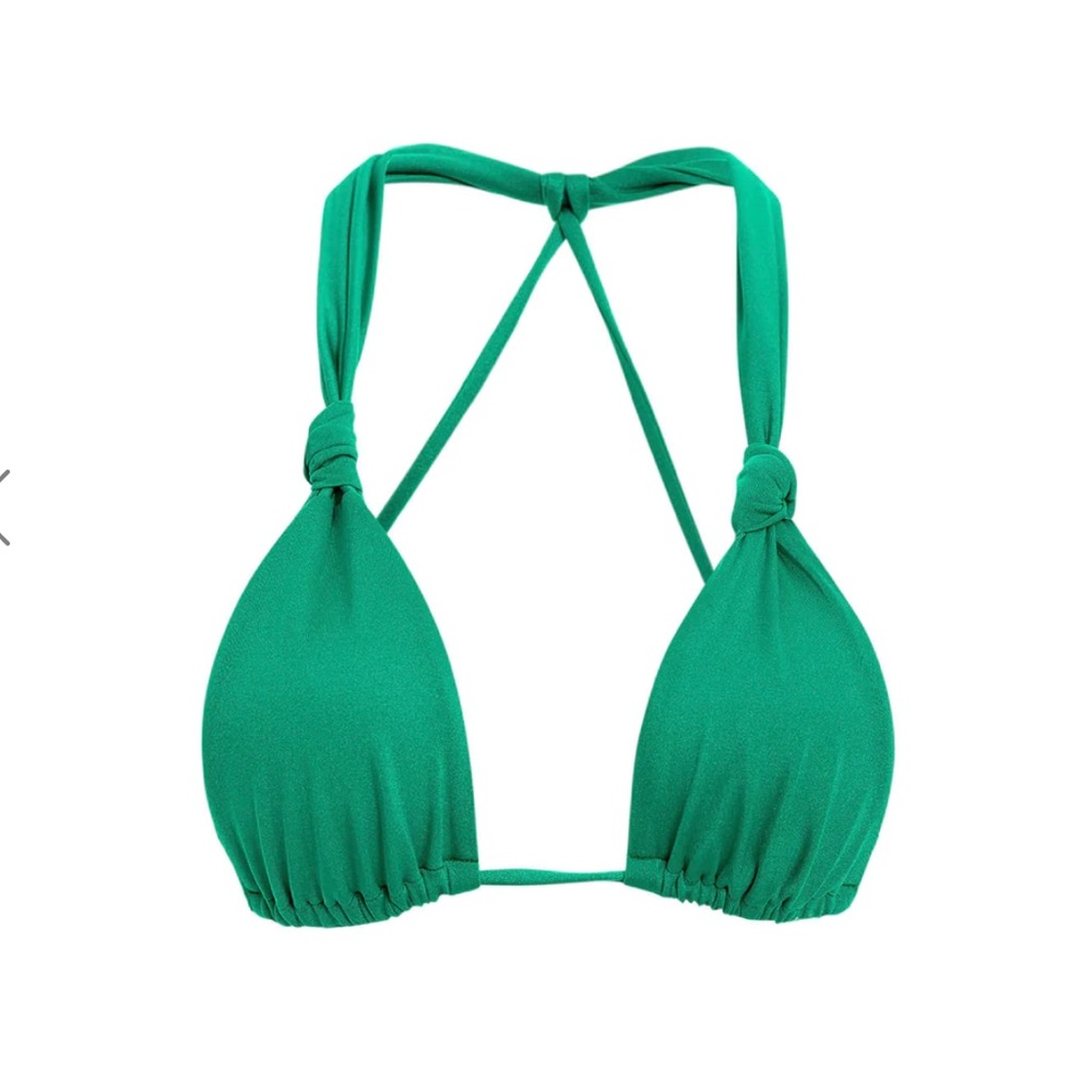 Agua Bendita Green Bikini Set - Lily Bottom (M) and Naya Top (S)